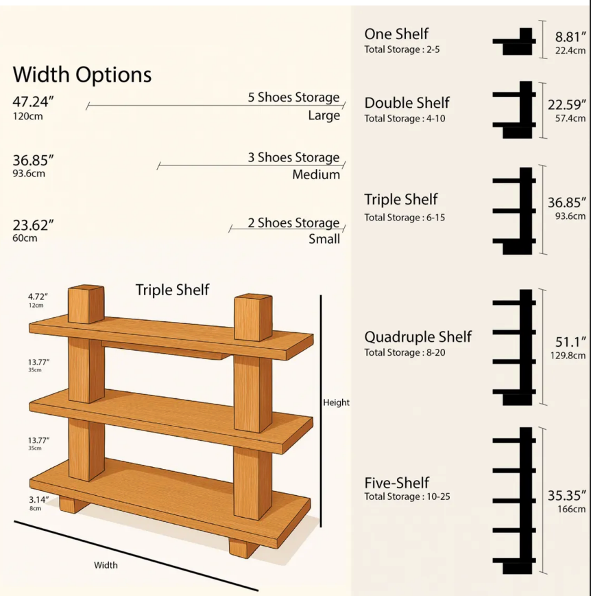 Heavy duty solid pine shoe bench rack thick wood.
