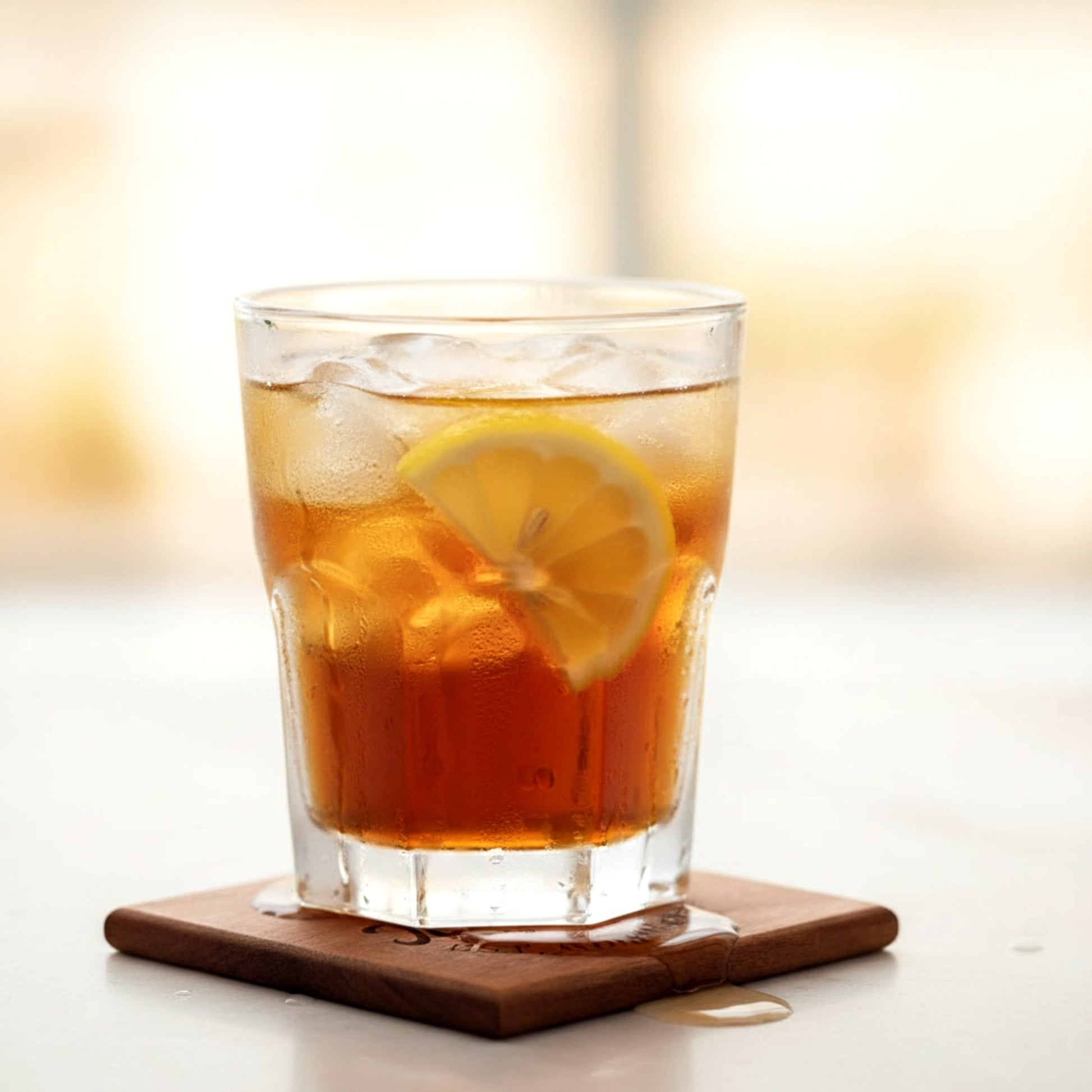 Personalized solid walnut and beech wood coasters set.