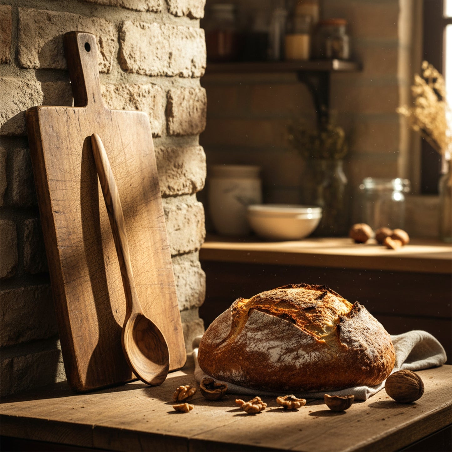 Hand carved olive wood cooking and tasting spoon.