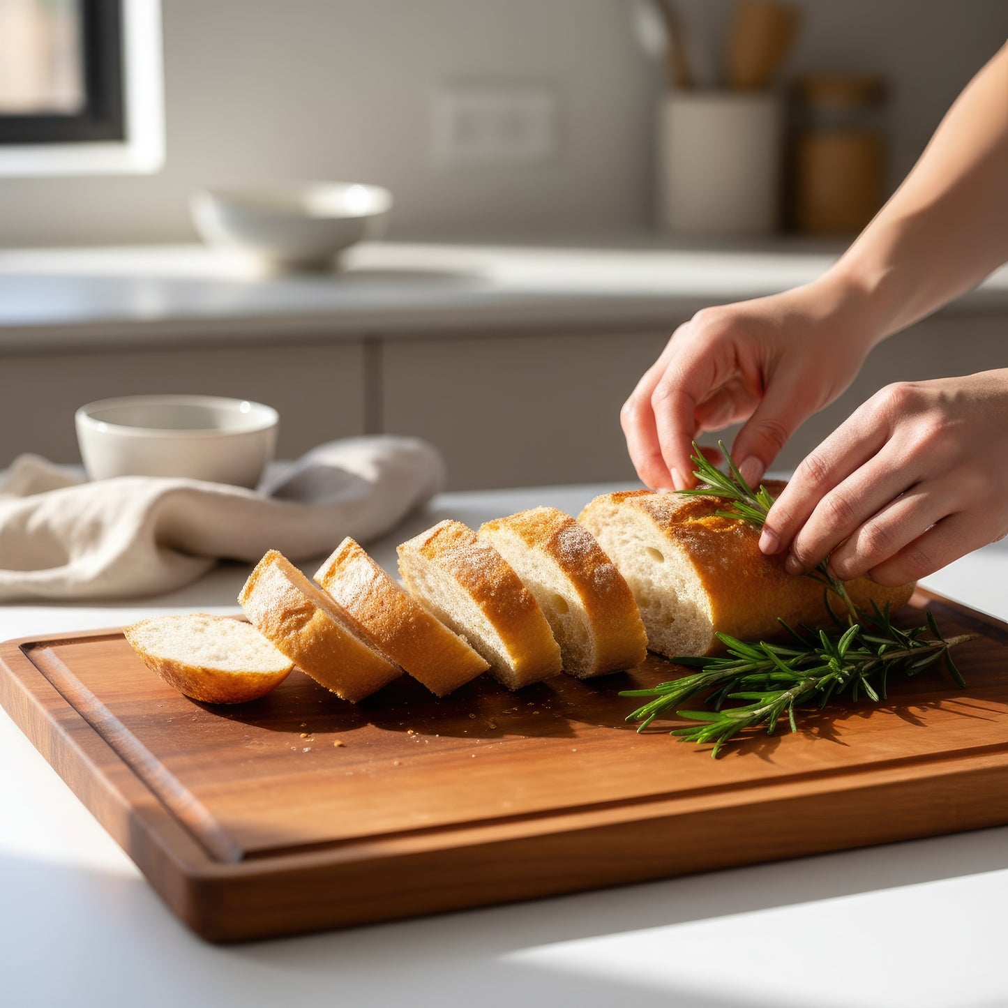 Walnut & Cherry wood cutting board and charcuterie platter set.