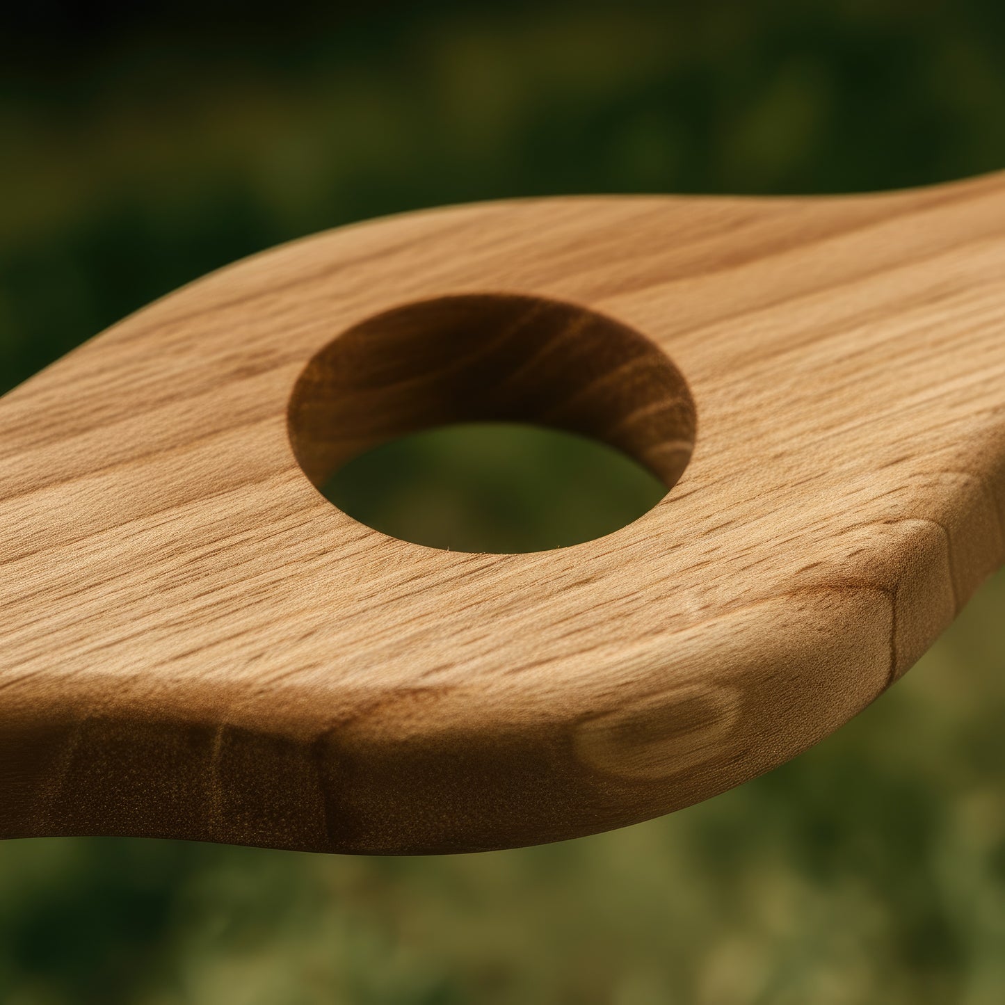 Solid walnut wine bottle and glass holder caddy.