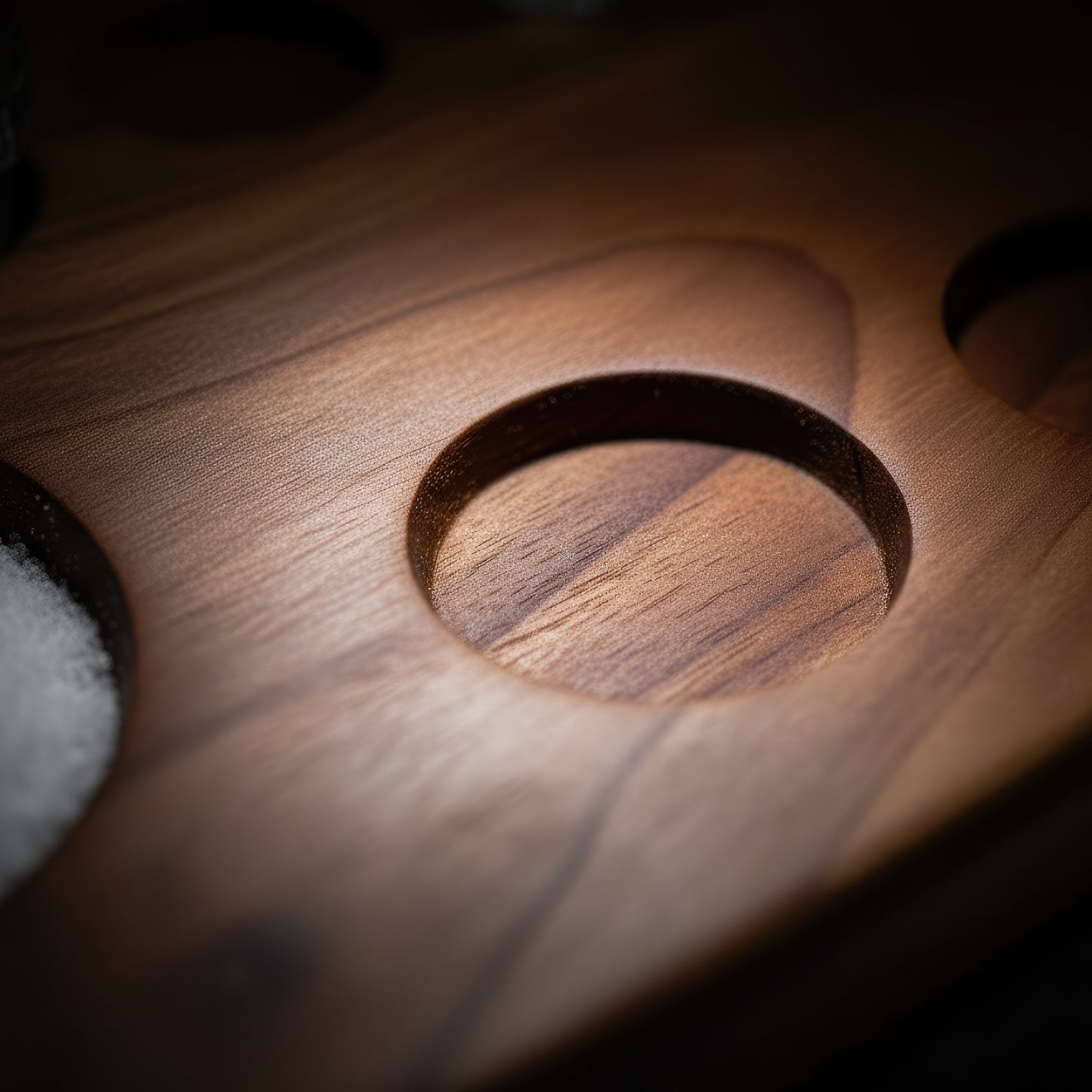 Solid wood tequila shot serving board 12 glasses large.