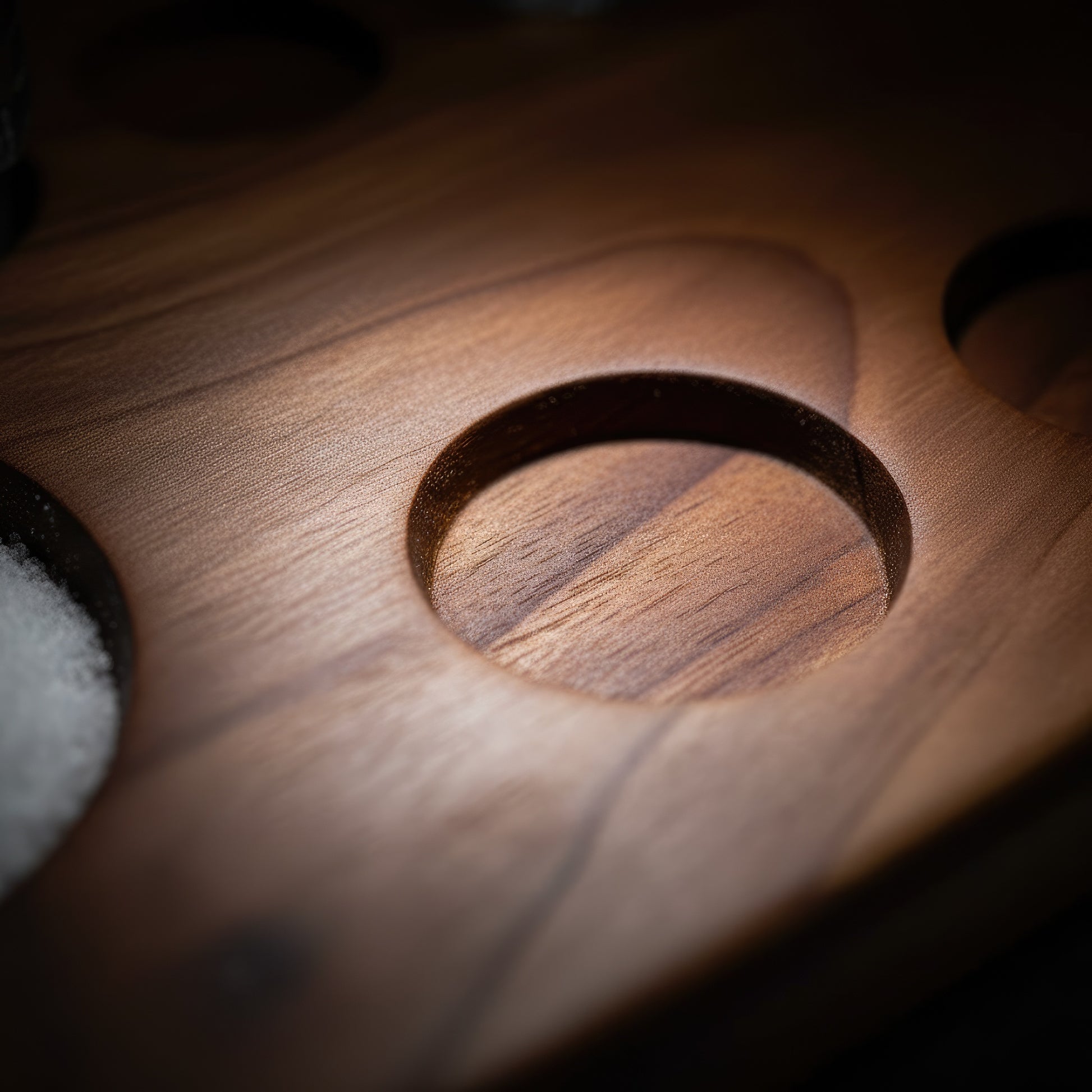 Solid wood tequila shot serving board 12 glasses large.