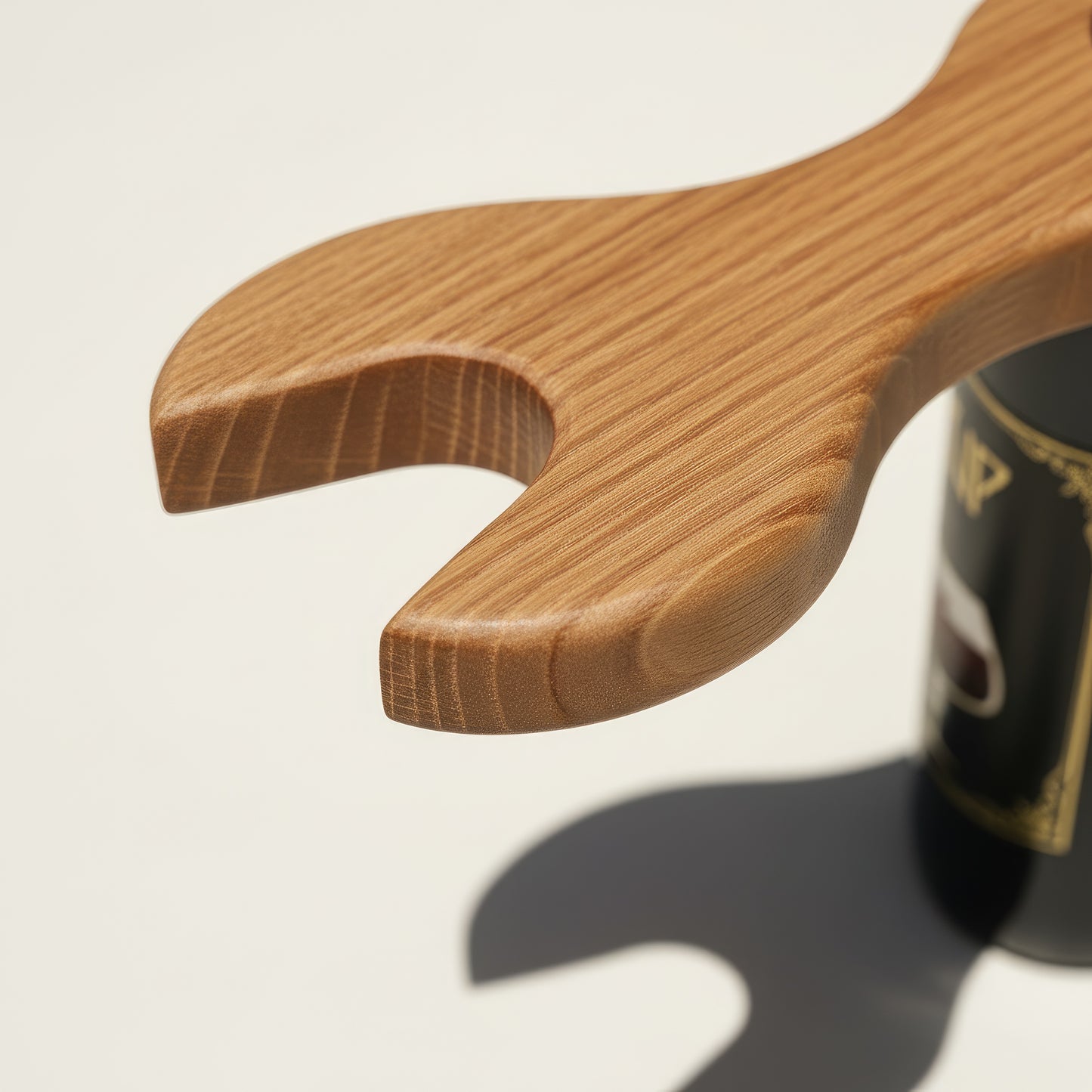 Solid walnut wine bottle and glass holder caddy.